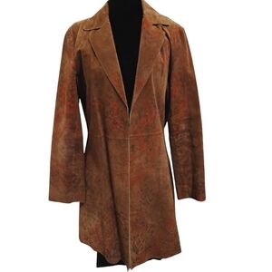 Coldwater Creek Yellow and Brown Trench Coat